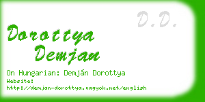 dorottya demjan business card